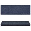 vidaXL Trapmatten zelfklevend 15 stuks 65x21x4 cm blauw rechthoekige rand