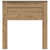 vidaXL Hoofdbord met hoofdeinde Artisan Eiken 75 cm Bewerkt hout