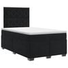 vidaXL Boxspringbed met matras Zwart 120 x 190 cm Fluweel