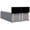 vidaXL Boxspring met matras stof lichtgrijs 140x200 cm
