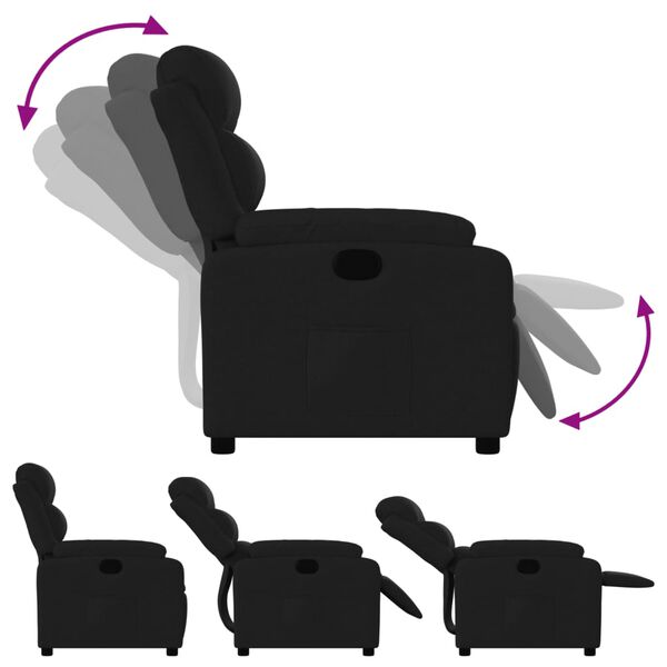 vidaXL Relaxfauteuil Zwarte Stof