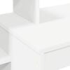 vidaXL Bureau met plank met opslag Wit 100 x 40 x 90 cm Bewerkt hout