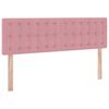 vidaXL Opslag bed met matras met hoofdeinde Roze 140 x 190 cm Fluweel