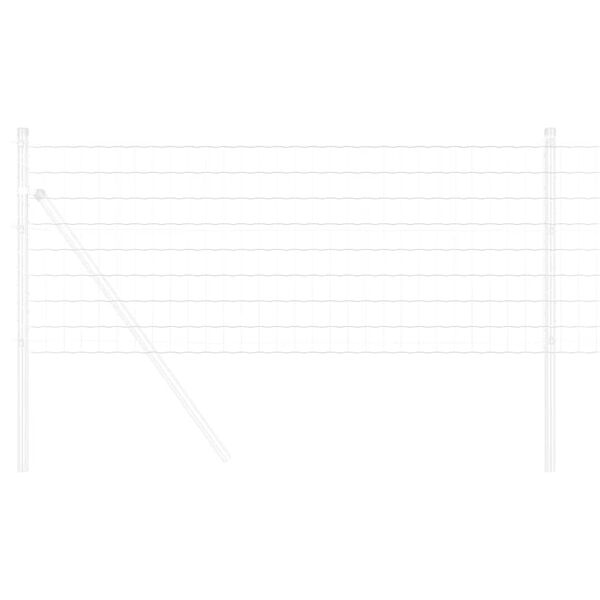 vidaXL Euro Hek 0,6 x 10 m PVC-gecoat ijzer