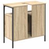 vidaXL Badkamer Kast met opslag Beige 60 x 30 x 60 cm Bewerkt hout