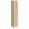 vidaXL Kastenset 2 st 33 x 34,5 x 90 cm Bewerkt hout Sonoma Eiken