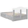vidaXL Bedframe met hoofdeinde Grijs Sonoma 120 x 200 cm Bewerkt hout