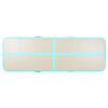vidaXL Gymnastiekmat met pomp opblaasbaar 600x100x10 cm PVC groen