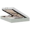 vidaXL Ottoman Bedframe met opslag Lichtgrijs 140 x 200 cm Fluweel