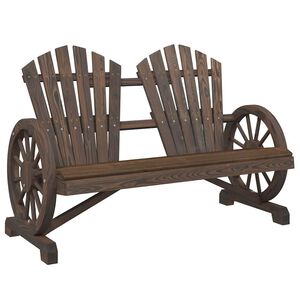 vidaXL Tuinstoel 2-zits Adirondack massief vurenhout