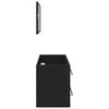 vidaXL Wasbak Kast met lade Zwart Eiken 90 x 45 x 1.5 cm Bewerkt hout