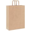 vidaXL Papieren zakken 50 st met hengsels 32x12x42 cm bruin