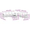 vidaXL Sofa-Sets 9 pcs Natuurlijk en Antraciet Massief Acaciahout