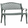 vidaXL Tuinbank 102 cm gietaluminium groen