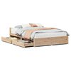 vidaXL Bedframe zonder matras massief grenenhout 140x190 cm