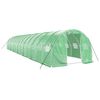 vidaXL Tuinkas met stalen frame 42 m&sup2; 14x3x2 m groen