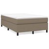 vidaXL Boxspring bed 120x200 cm stof taupe