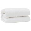 vidaXL Dekbed met kussen 3 pcs Wit Microfibre