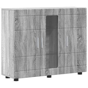 vidaXL Houten Kast Grijs Sonoma Bewerkt hout