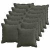 vidaXL Kussensloop 12 st HOUTEN Antraciet 40 x 40 cm corduroy