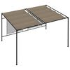 vidaXL Prieel met uittrekbaar dak 180 g/m² 3x4x2,3 m taupe