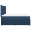 vidaXL Boxspring met matras stof blauw 180x200 cm