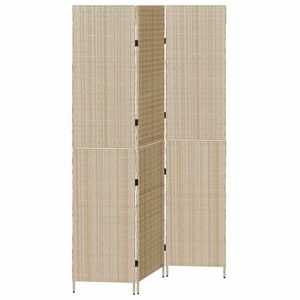 vidaXL Kamerverdeler Beige 146 x 200 cm poly rattan