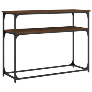 vidaXL Wandtafel 100x35,5x75 cm bewerkt hout bruin eikenkleur