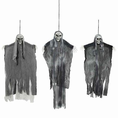 Halloween-hanggeesten 3 st. zwart 66 x 110 cm