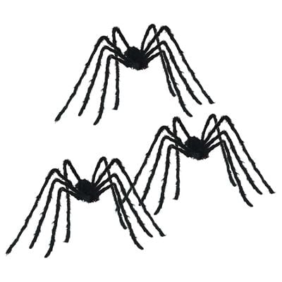 Halloween-spindecoratie 3 st. zwart 200 cm