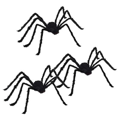 Halloween-spindecoratie 3 st. zwart 150 cm