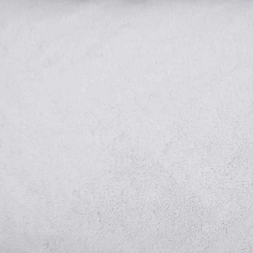 vidaXL Hondenmand linnen-look 85,5x70x23 cm fleece grijs en wit