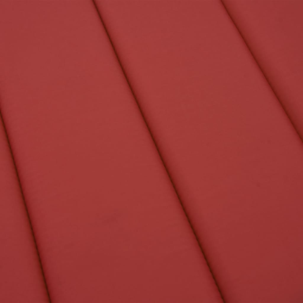 vidaXL Ligbedkussen 200x60x3 cm oxford stof rood