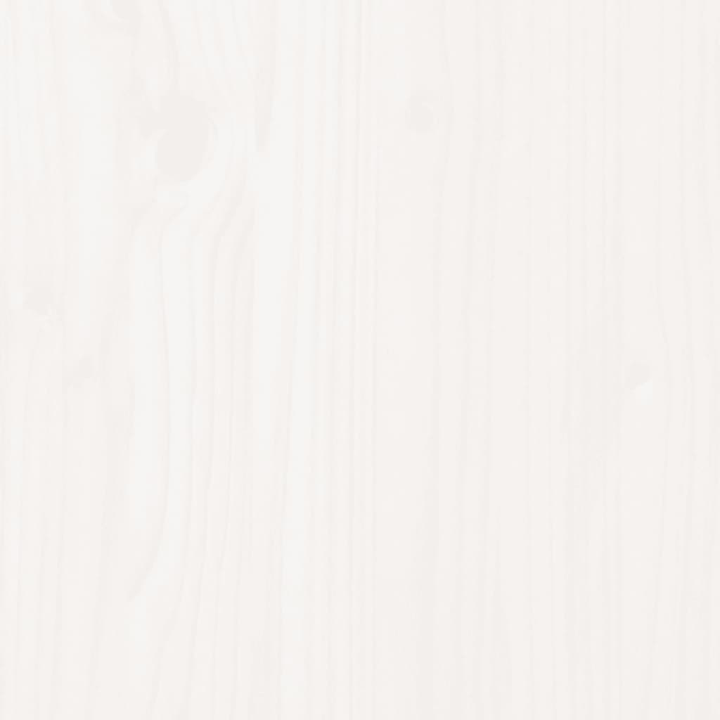 vidaXL 3-delige Tuinboxset massief grenenhout wit
