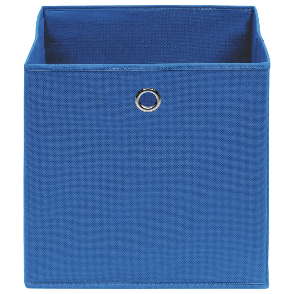vidaXL Opbergboxen 4 st 32x32x32 cm stof blauw