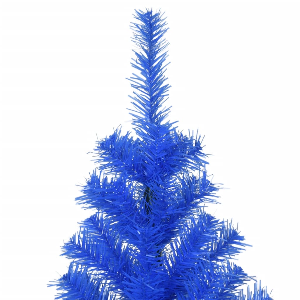 vidaXL Kunstkerstboom met standaard 240 cm PVC blauw