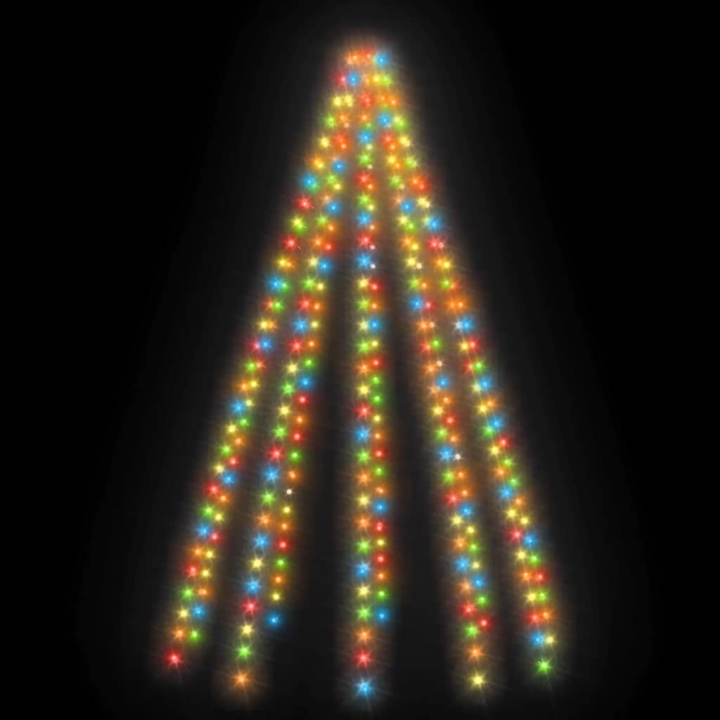 vidaXL Kerstboomverlichting met 300 LED's meerkleurig net 300 cm