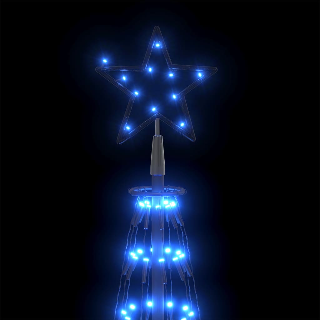 vidaXL Kegelkerstboom 752 blauwe LED's 160x500 cm