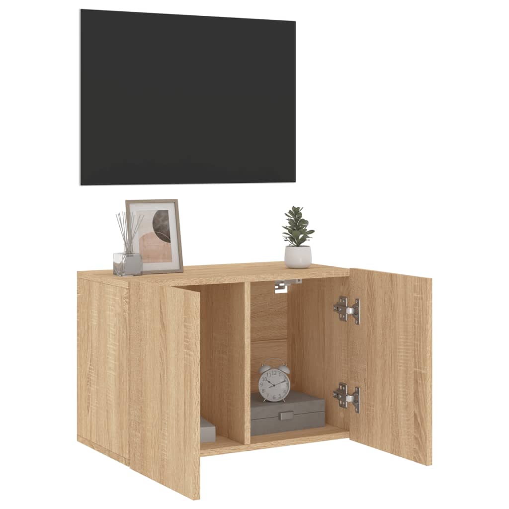 vidaXL Tv-meubel wandgemonteerd 60x30x41 cm sonoma eikenkleurig
