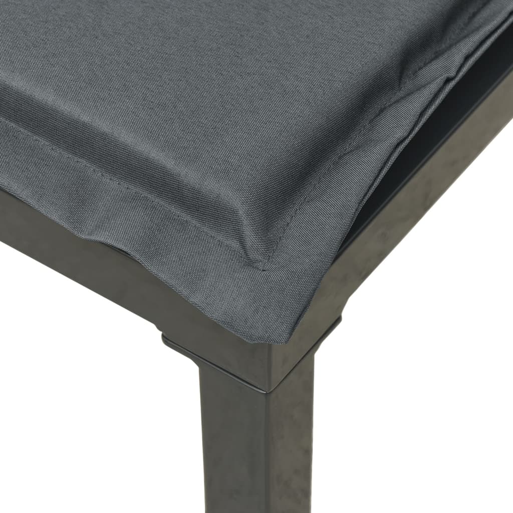 vidaXL 9-delige Loungeset poly rattan zwart en grijs