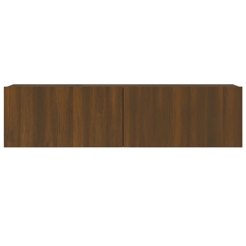 vidaXL Tv-wandmeubel 120x30x30 cm bewerkt hout bruin eikenkleur