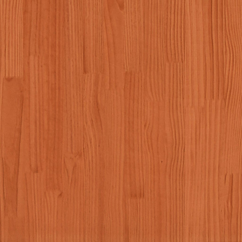 vidaXL Bedframe massief grenenhout wasbruin 90x190 cm