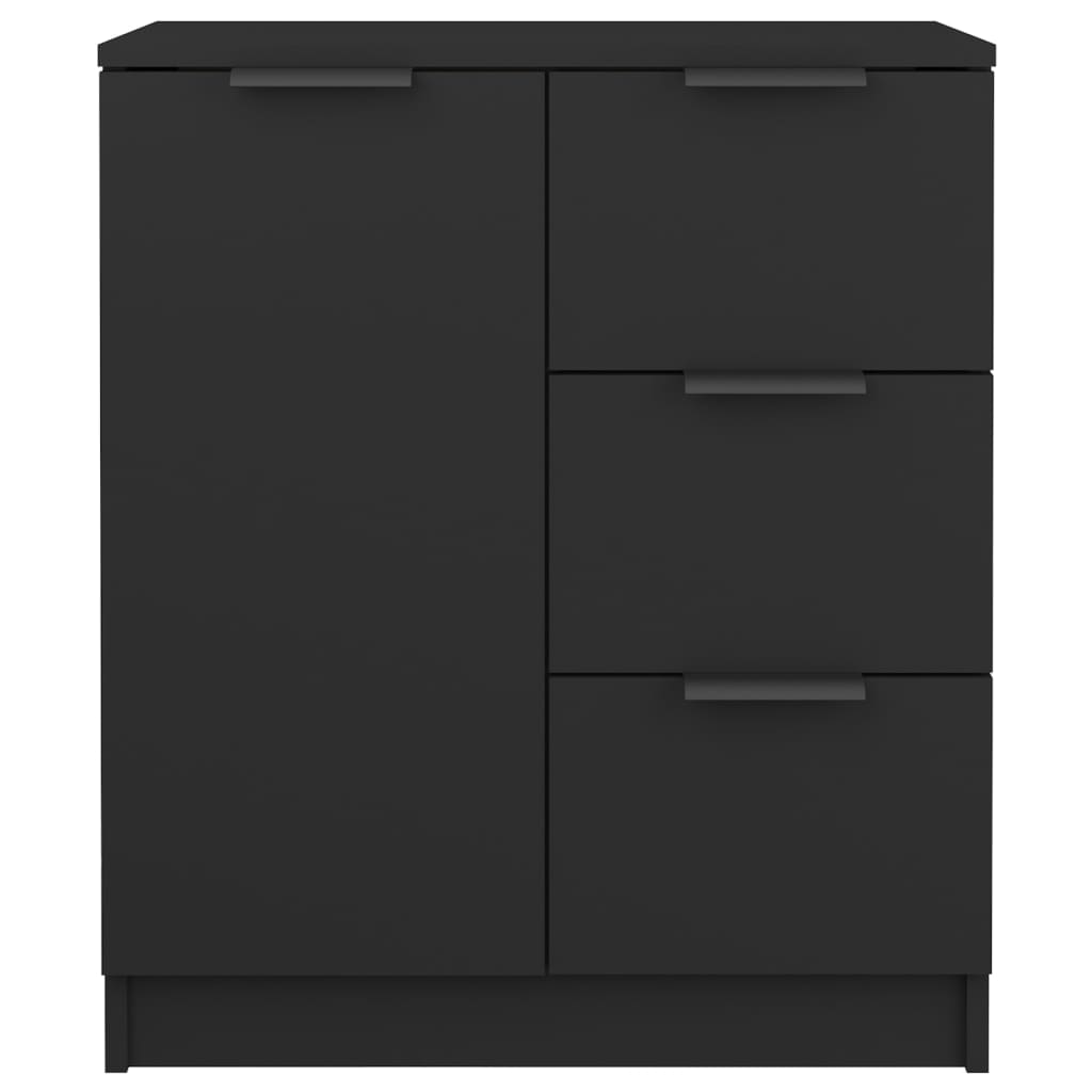 vidaXL Dressoir 60x30x70 cm bewerkt hout zwart