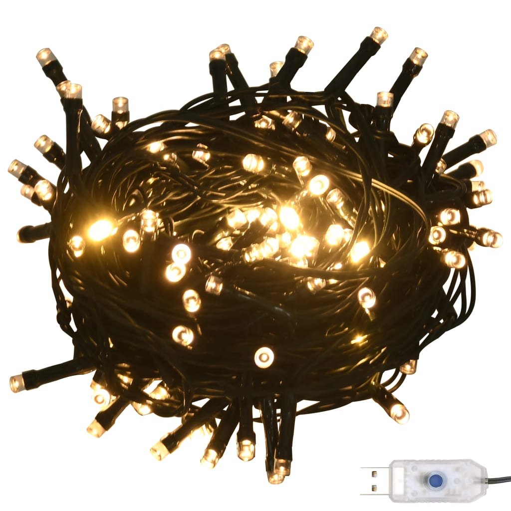 vidaXL 120-delige Kerstballenset met piek en 300 LED's goud en brons