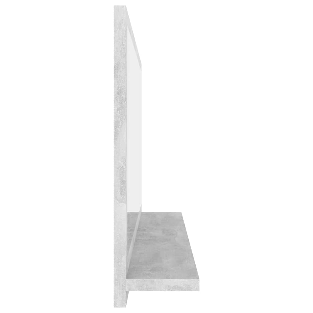 vidaXL Badkamerspiegel 80x10,5x37 cm spaanplaat betongrijs
