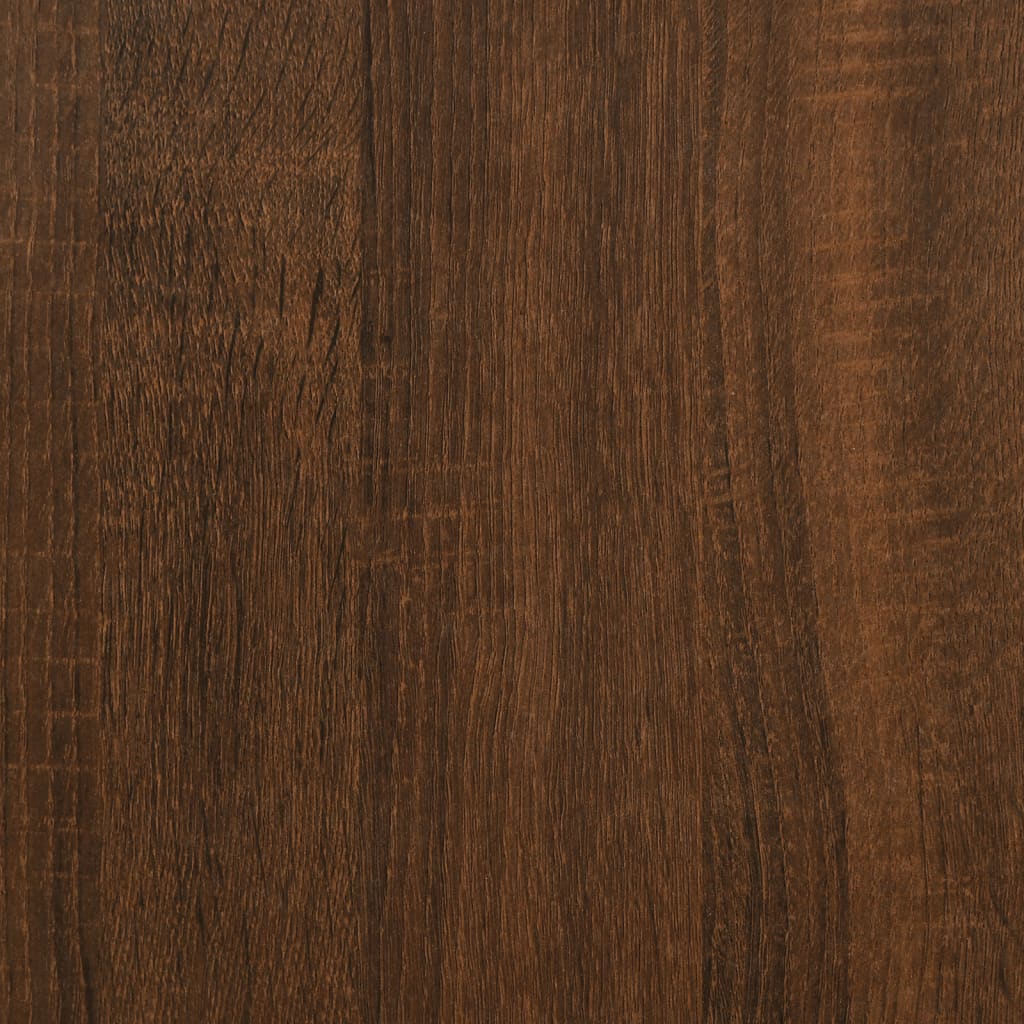 vidaXL Bakkersrek met haken 4-laags bewerkt hout bruin eikenkleurig