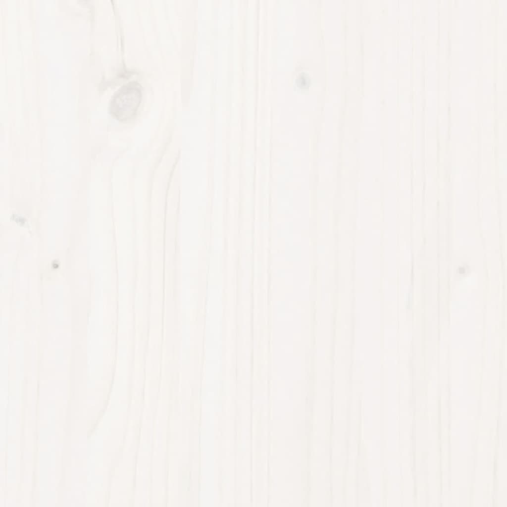 vidaXL Halbankje 100x28x45 cm massief grenenhout wit