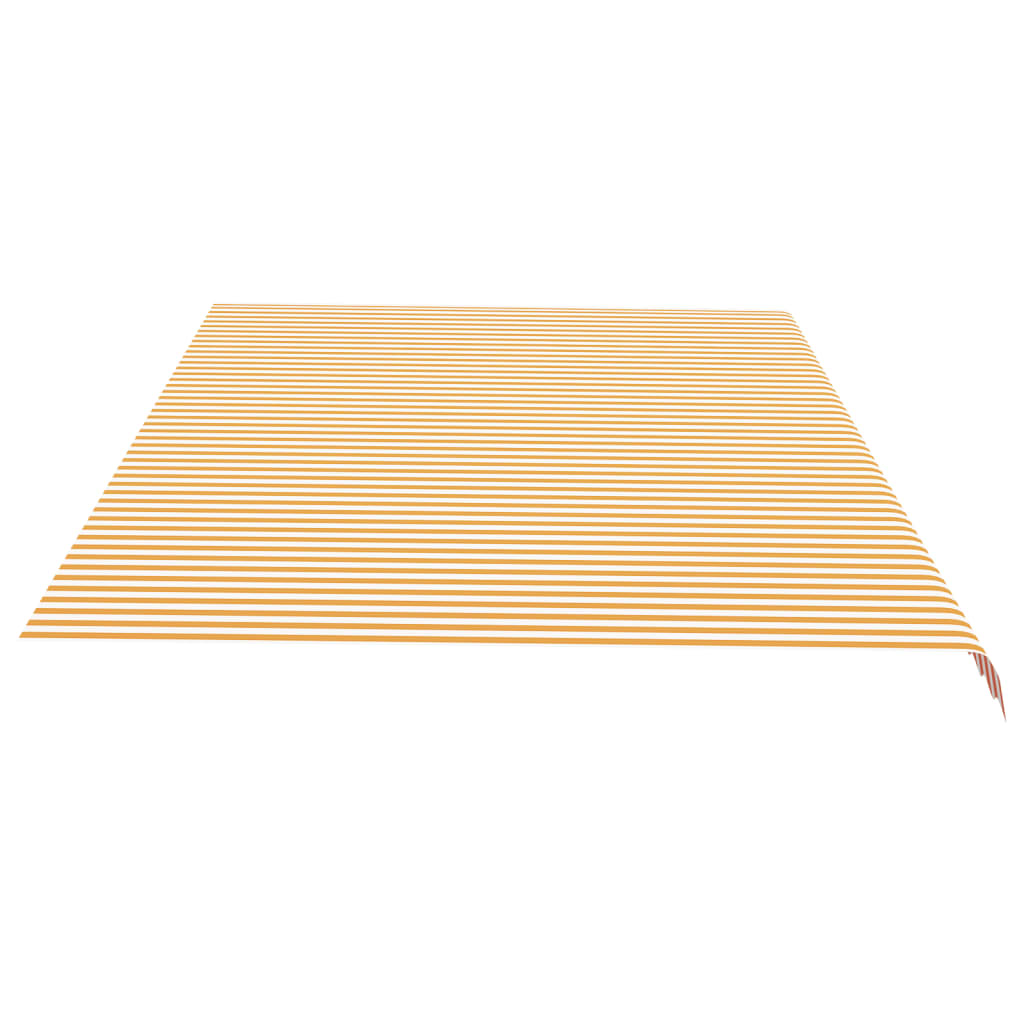 vidaXL Vervangingsdoek voor luifel 6x3,5 m geel en wit