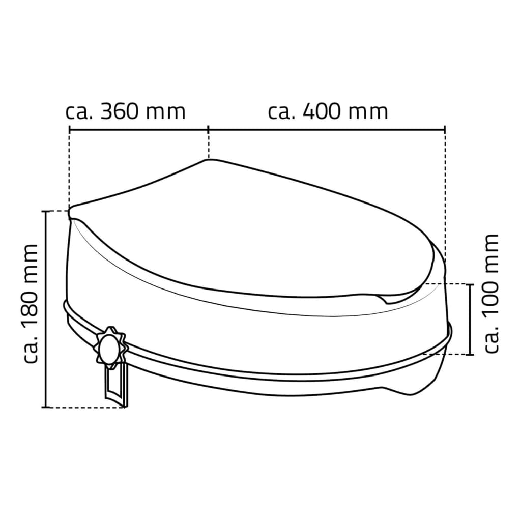 RIDDER Toiletbril met deksel 150 kg wit A0071001