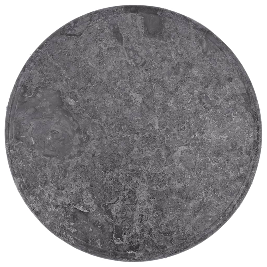 vidaXL Tafelblad Ø50x2,5 cm marmer grijs